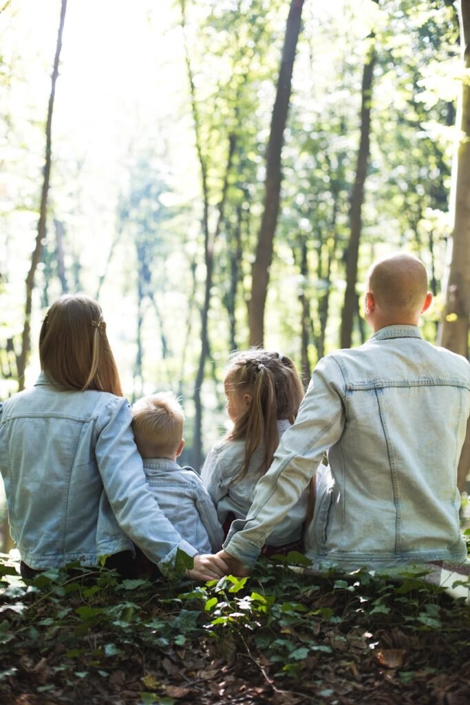 Famille avec deux enfants